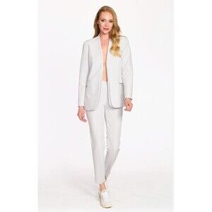 Estelle and Finn Classic Pull On White Ankle Pant Retail $169 NWOT Sz 10